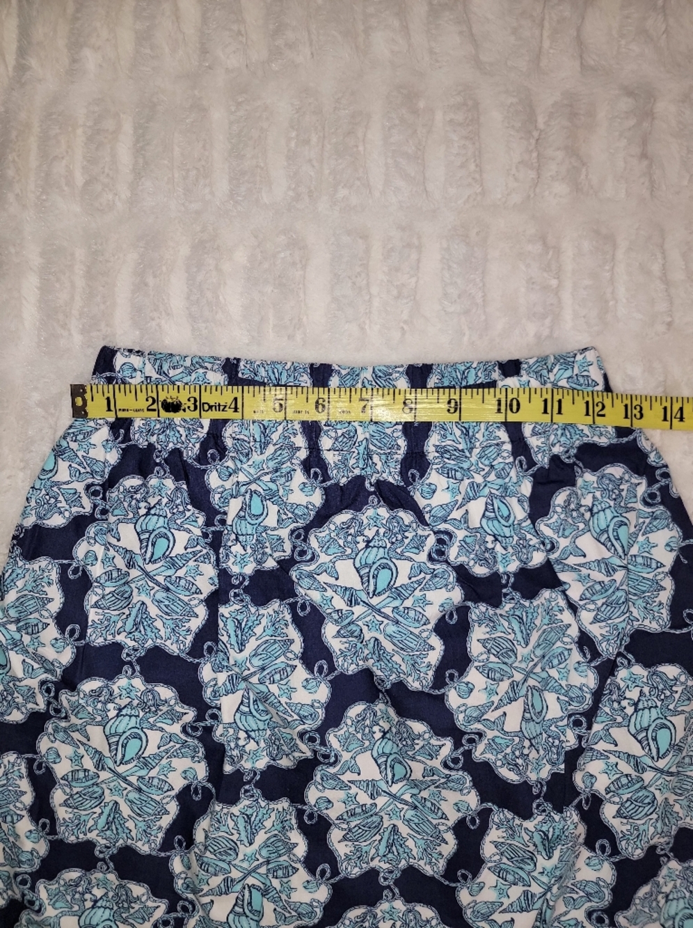 Lilly Pulitzer Sea Shell Print Pull On Skirt With Pockets - Picture 8 of 9